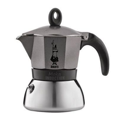 Cafeteira Moka Induction 6 Xícaras Cinza Bialetti