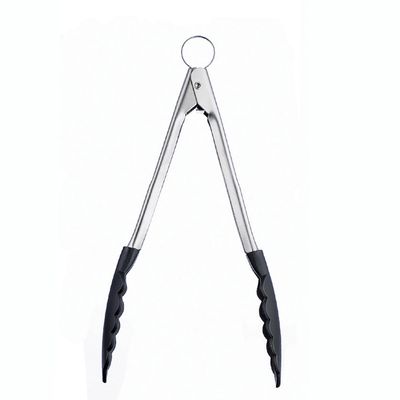 Pinça Culinária com Trava Antiaderente 40,6 cm Preto Cuisipro
