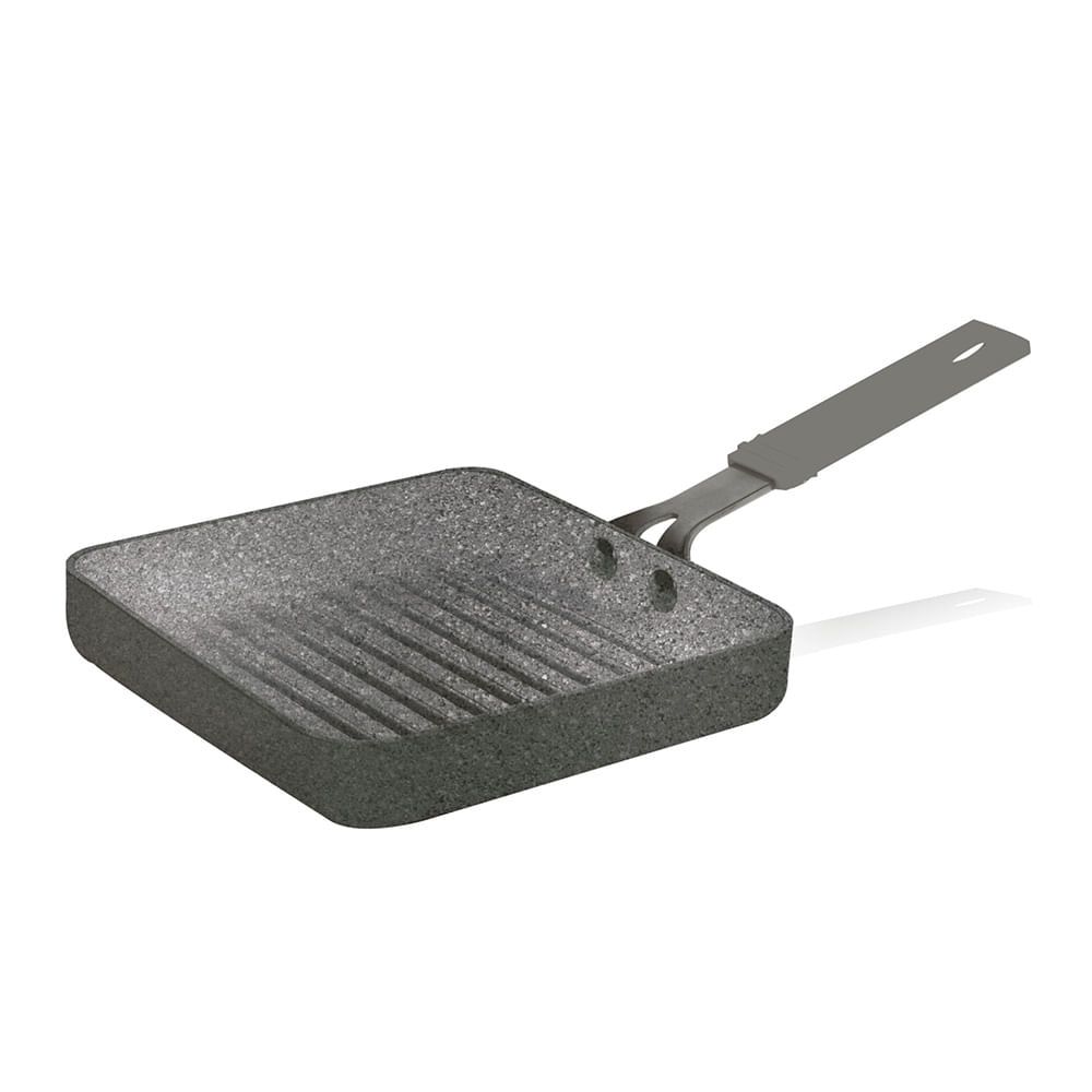 Grill Doppia Multifunzione Aeternum Petravera | Fornetto, Griglia, Piastra E Girafrittata | 32x24 Cm - Foto 3