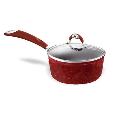 Panela Diadema Petravera Tampa de Vidro Indução 16 cm Vermelho Bialetti