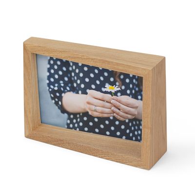 Porta Retrato Edge 10X15 cm Madeira Natural Umbra