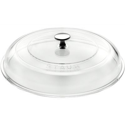 Tampa de Panela Acessório Staub Vidro 26 cm Cinza Staub