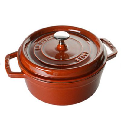 Caçarola Redonda Ferro Fundido 22 cm Laranja Canela Staub