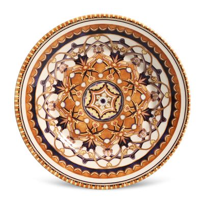 Prato Sobremesa Mônaco Arabian Cerâmica 6 Peças Porto Brasil