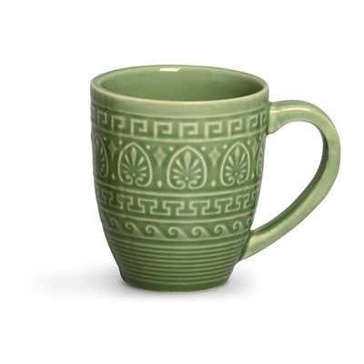 Caneca Greek Cerâmica 330 ml Sálvia Porto Brasil