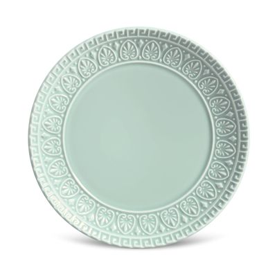 Prato Sobremesa Greek Cerâmica 6 Peças Verde Porto Brasil