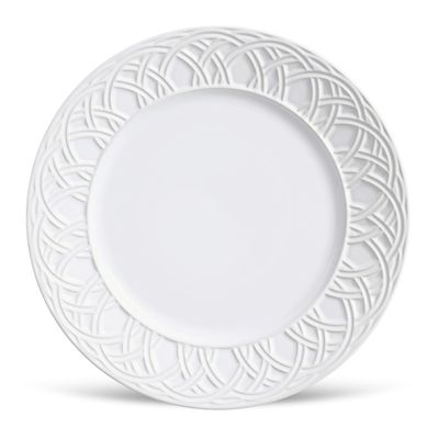 Prato Raso Cestino Cerâmica 6 Peças Branco Porto Brasil