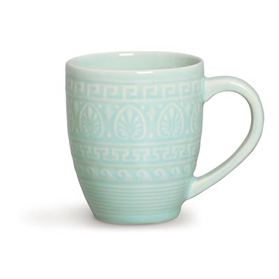 Caneca Greek Cerâmica 330 ml Verde Porto Brasil