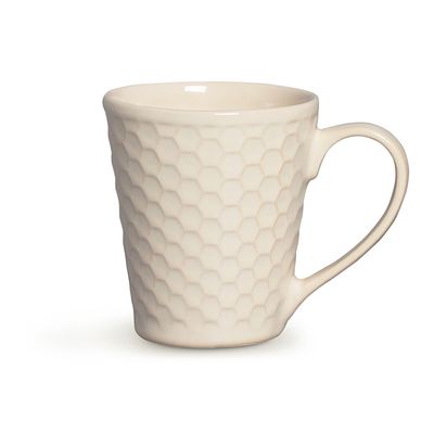 Caneca Colmeia Cerâmica 280 ml Cru Porto Brasil