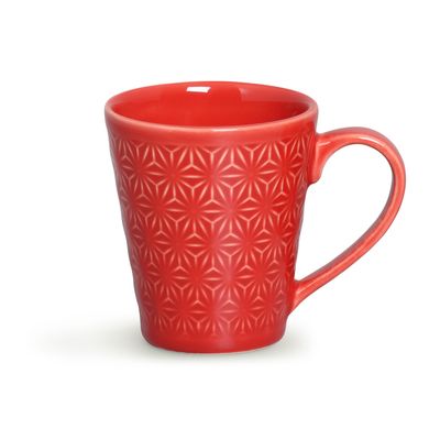Caneca Manish Cerâmica 280 ml Vermelho Porto Brasil
