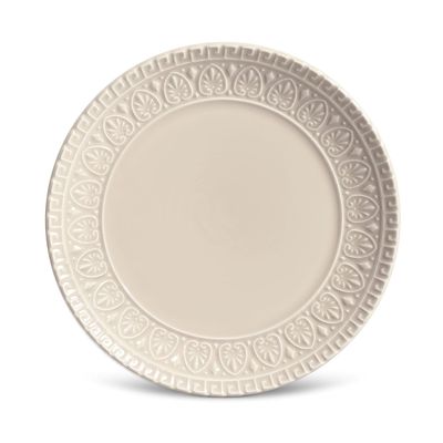 Prato Sobremesa Greek Cerâmica 6 Peças Cru Porto Brasil