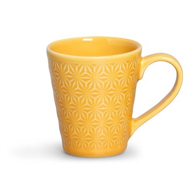 Caneca Manish Cerâmica 280 ml Mostarda Porto Brasil