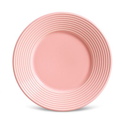 Prato Sobremesa Argos Cerâmica 6 Peças Rosa Porto Brasil