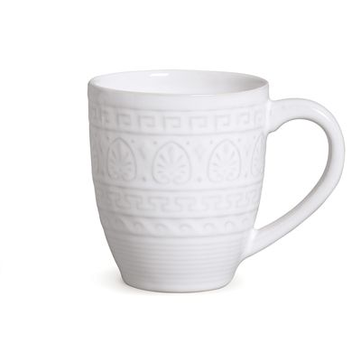 Caneca Greek Cerâmica 330 ml Branco Porto Brasil
