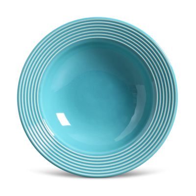 Prato Fundo Argos Cerâmica 6 Peças Azul Poppy Porto Brasil