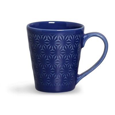Caneca Manish Cerâmica 280 ml Azul Navy Porto Brasil