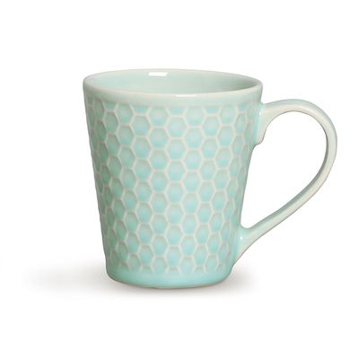 Caneca Colmeia Cerâmica 280 ml Verde Porto Brasil