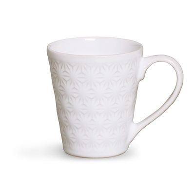 Caneca Manish Cerâmica 280 ml Branco Porto Brasil