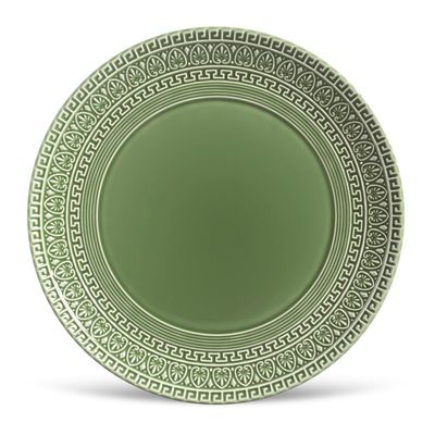 Prato Raso Greek Cerâmica 6 Peças Sálvia Porto Brasil