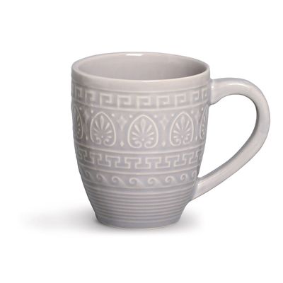 Caneca Greek Cerâmica 330 ml Cinza Porto Brasil