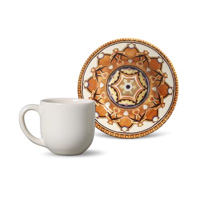 Xícara de Café Mônaco Arabian Cerâmica 6 Peças Porto Brasil