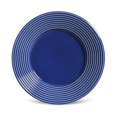 Prato Sobremesa Argos Cerâmica 6 Peças Azul Navy Porto Brasil