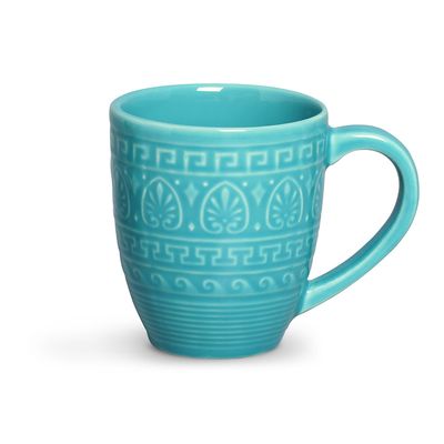 Caneca Greek Cerâmica 330 ml Azul Poppy Porto Brasil