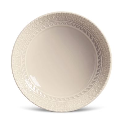 Prato Fundo Greek Cerâmica 6 Peças Cru Porto Brasil