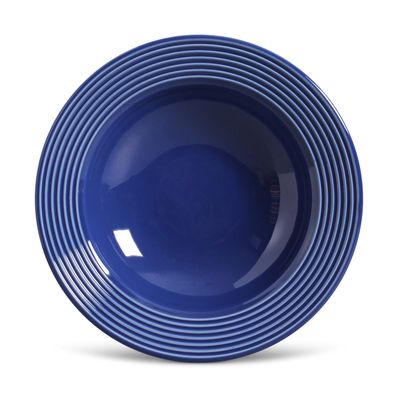 Prato Fundo Argos Cerâmica 6 Peças Azul Navy Porto Brasil