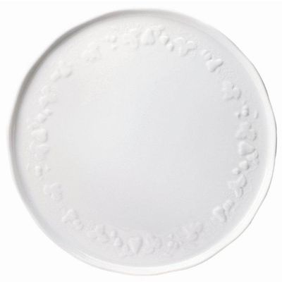 Prato de Bolo Blanc de Blanc Califórnia Gm 330 mm Porcelaine de Limoges Philippe Deshoulieres