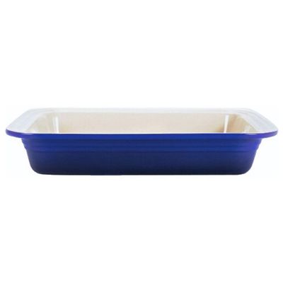 Travessa Retangular Funda 34 cm Azul Cobalto Le Creuset
