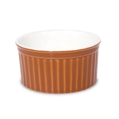 Ramekin Bicolor 8X4 cm 100 ml Marrom e Branca Oxford