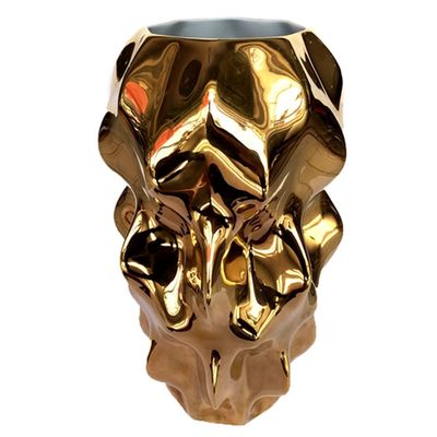 Vaso Plissan Pequeno Bronze Holaria
