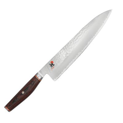 Faca Gyutoh do Chef Japonesa 9 1/2 Pol Miyabi 6000Mct Aço Microcarboneto Tsuchime Miyabi