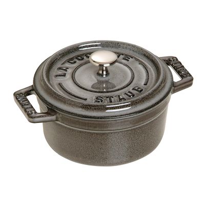 Mini Caçarola Redonda Ferro Fundido 10 cm Cinza Grafite Staub