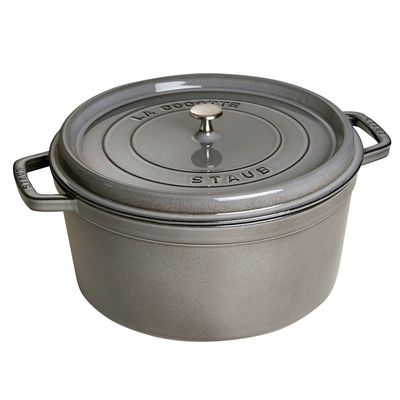 Caçarola Redonda Ferro Fundido 34 cm Cinza Grafite Staub