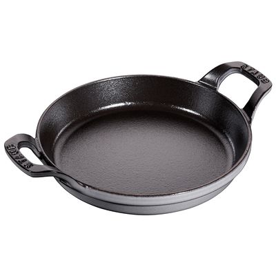 Travessa Redonda Ferro Fundido 20 cm Cinza Grafite Staub
