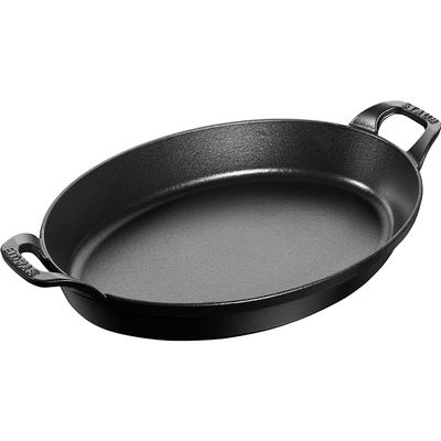Travessa Oval Ferro Fundido 37 cm Preto Staub