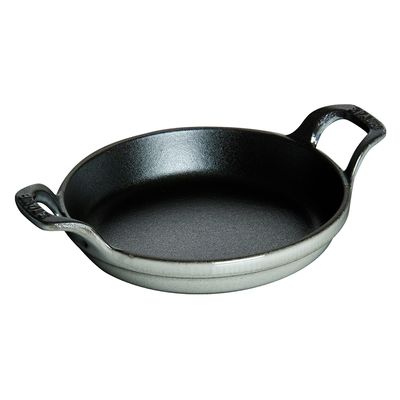 Mini Travessa Redonda Ferro Fundido 12 cm Cinza Grafite Staub