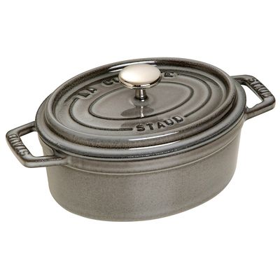 Caçarola Oval Ferro Fundido 17 cm Cinza Grafite Staub