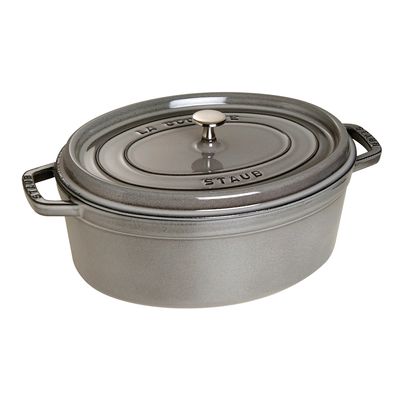 Caçarola Oval Ferro Fundido 31 cm Cinza Grafite Staub