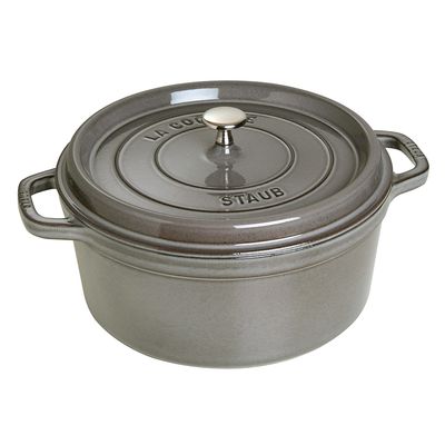 Caçarola Redonda Ferro Fundido 28 cm Cinza Grafite Staub