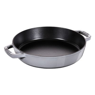 Frigideira com Duas Alças Ferro Fundido 26 cm Cinza Grafite Staub