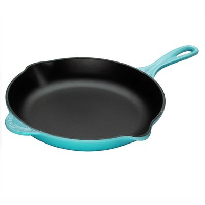 Frigideira Skillet Redonda Alça Signature 23 cm Azul Caribe Le Creuset