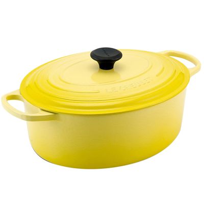 Panela Oval 31 cm Amarelo Soleil Le Creuset