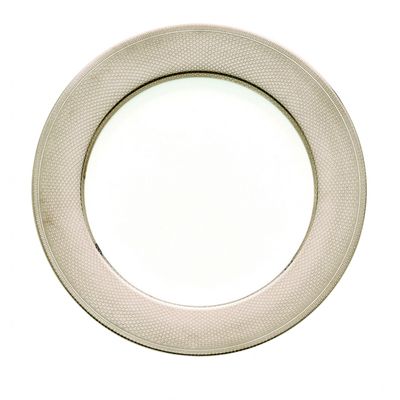 Prato de Apresentação Guilloché Platinum 29,5 cm Porcelana Christofle