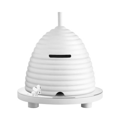 Cofrinho Bebê Beebee Prata e Madeira Branco Christofle