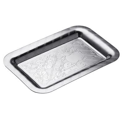 Bandeja Retangular Jardin D Eden 15X10 cm Prata Christofle