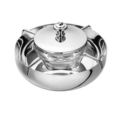 Conjunto para Servir Caviar Albi 2 Peças Prata Christofle