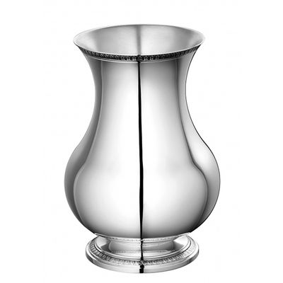 Vaso com Pedestal Malmaison 21 cm Prata Christofle